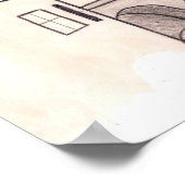 Tram naar Santa Teresa Poster (Hoek)