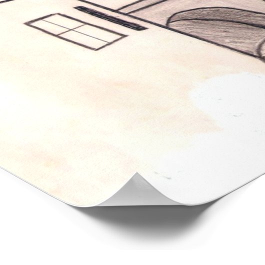 Tram naar Santa Teresa Poster (Hoek)