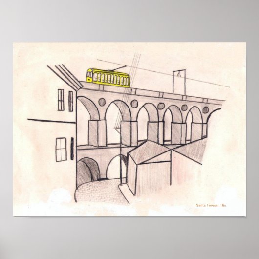 Tram naar Santa Teresa Poster (Voorkant)