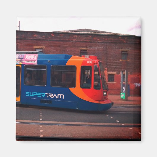 Tram, op straat magneet (Voorkant)