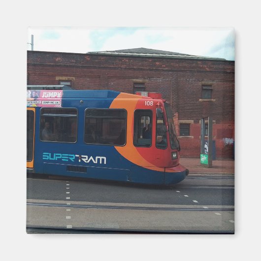 Tram, op straat magneet (Voorkant)