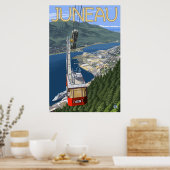 Tram over Juneau, Alaska Poster (Keuken)