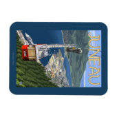 Tram over Juneau, Alaska Vintage Travel Poster Magneet (Horizontaal)