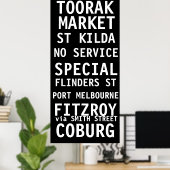 TRAM SCROLL MELBOURNE VINTAGE POSTER (Thuiskantoor)