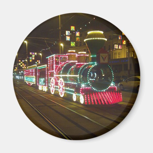 Tram Trein - Blackpool Verlichtingsmagneet Magneet (Voorkant)