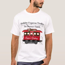 Tram Trolley Streetcar van de familie Groetings va T-shirt