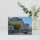 tram van Zürich Briefkaart (Staand voorkant)
