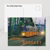 Trambrug op Boedapest Hongarije Briefkaart (Voorkant / Achterkant)