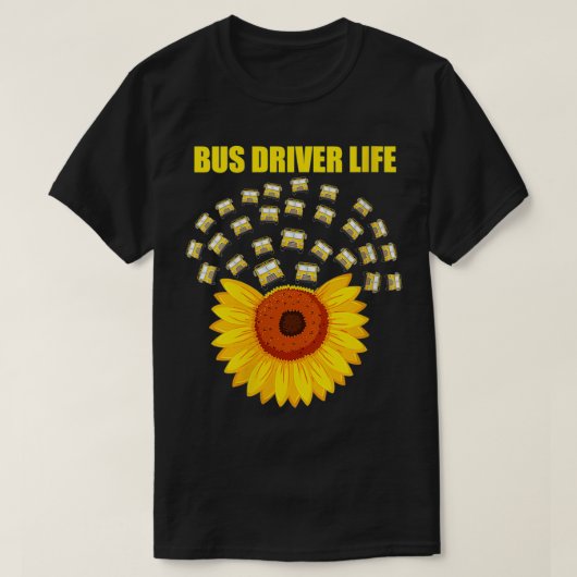 Trambus-chauffeur levensredder voor schoolbusstati t-shirt (Design voorkant)