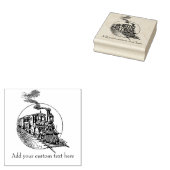  trammotor locomotieven met tekst rubberstempel (Gestempeld)