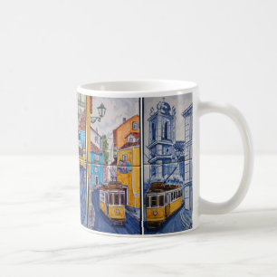trammug in Lissabon azulejos Koffiemok