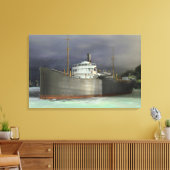 Tramp Steamer Nautical and Maritime Art Canvas Afdruk (Insitu (Woonkamer))