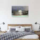 Tramp Steamer Nautical and Maritime Art Canvas Afdruk (Insitu (Slaapkamer))