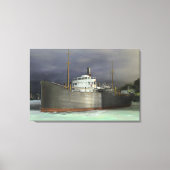 Tramp Steamer Nautical and Maritime Art Canvas Afdruk (Voorkant)