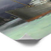 Tramp Steamer Nautical Art Poster (Hoek)