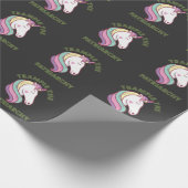 Trample the Patriarchy Unicorn Feminist Cadeaupapier (Hoek)