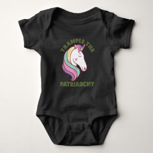 Trample the Patriarchy Unicorn Feminist Romper