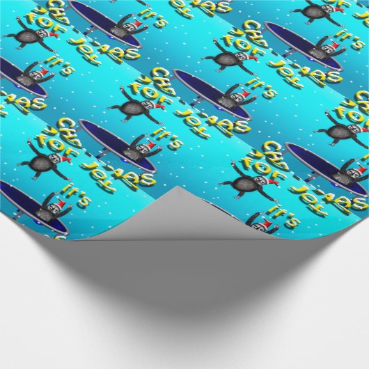 trampodische zwitserse kerstmis cadeaupapier (Hoek)