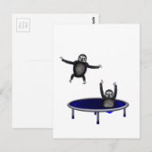 trampolijdende slokdommen briefkaart (Voorkant / Achterkant)