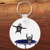 trampolijdende slokdommen sleutelhanger (Voorkant)