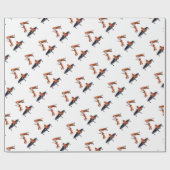 trampolijtijger cadeaupapier (Vlak)