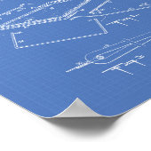 Trampoline 1958 Patent Art Blueprint Poster (Hoek)