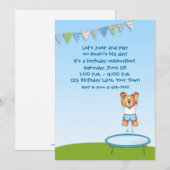 Trampoline Beer Birthday Kaart (Voorkant / Achterkant)