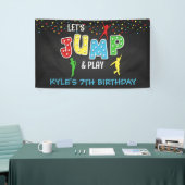Trampoline Birthday Banner - Boy (Beurs)