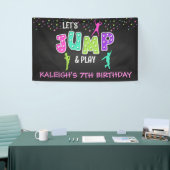 Trampoline Birthday Banner - Girl (Beurs)