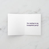 Trampoline Birthday Party Dank je kaarten - Meisje (Binnen)