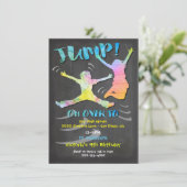 Trampoline Birthday Party for boy or girl Kaart (Staand voorkant)