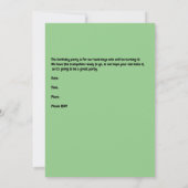 Trampoline Birthday Party for Twin Boys Kaart (Achterkant)