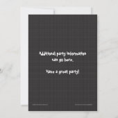 Trampoline Birthday Party Invitation Paars Kaart (Achterkant)