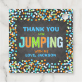 Trampoline Birthday Party Supplies Gift Bedankjes Labels (Achterkant)
