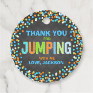 Trampoline Birthday Party Supplies Gift Bedankjes Labels