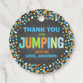 Trampoline Birthday Party Supplies Gift Bedankjes Labels (Achterkant)