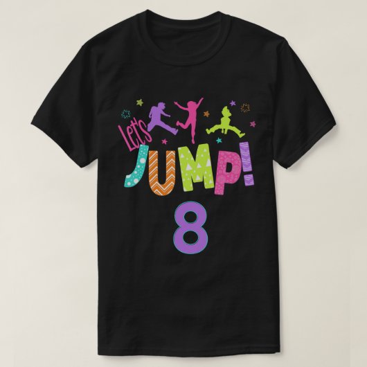 Trampoline Bounce Birthday Outfit Party e T-shirt (Design voorkant)