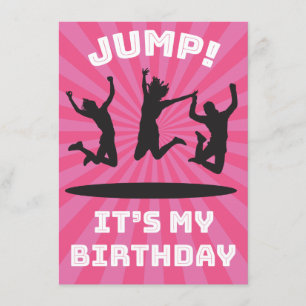 Trampoline Bounce House Birthday Party van meisjes Kaart