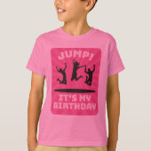 Trampoline Bounce House Birthday Party van meisjes T-shirt (Voorkant)