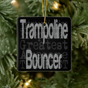 Trampoline Bouncer Extraordinaire Keramisch Ornament