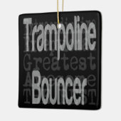 Trampoline Bouncer Extraordinaire Keramisch Ornament (Links)