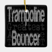 Trampoline Bouncer Extraordinaire Keramisch Ornament (Voorkant)