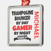 Trampoline Bouncer lokt videospellen af Metalen Ornament (Links)