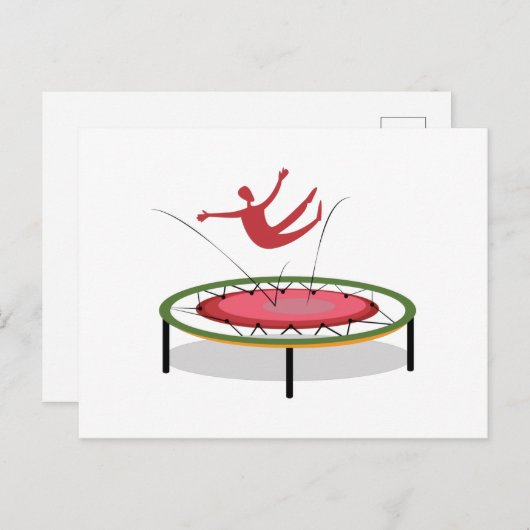 Trampoline Briefkaart (Voorkant / Achterkant)