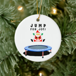 Trampoline Christmas Collectible Keramisch Ornament