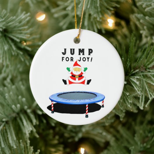 Trampoline Christmas Collectible Keramisch Ornament (Boom)