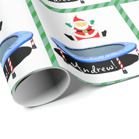 Trampoline Christmas Holiday Gift Cadeaupapier (Rol Hoek)