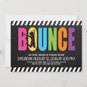 Trampoline Court Kinderverjaardagsfeestje Kaart