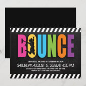 Trampoline Court Kinderverjaardagsfeestje Kaart (Voorkant / Achterkant)