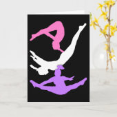 Trampoline gymanst kaart (Gele Bloem)